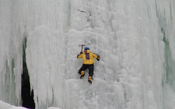Ice Climbing in the Catskills