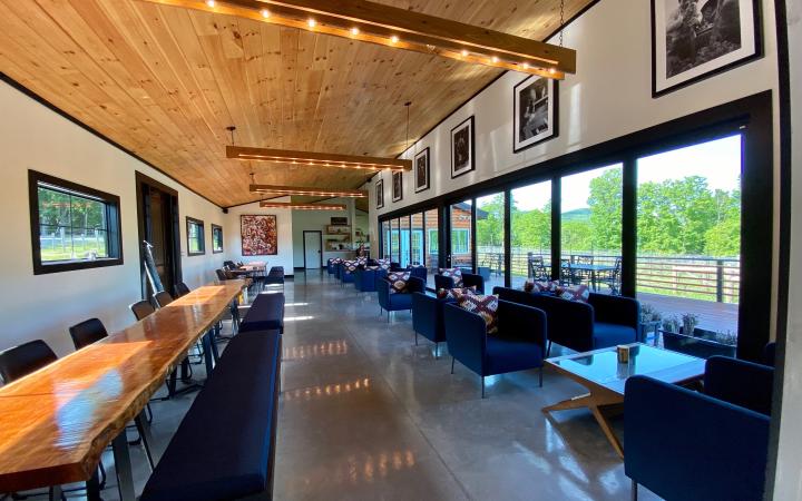 Indoor tasting room at The Vineyard at Windham