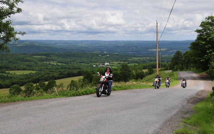 motorcycling in the Catskills
