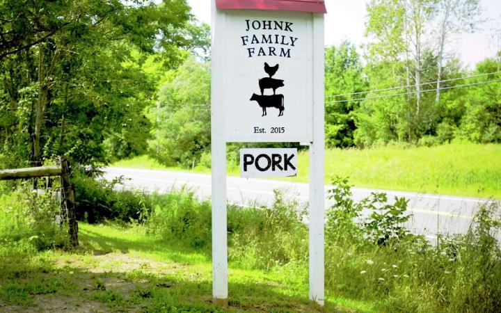 Johnk Family Farm sign