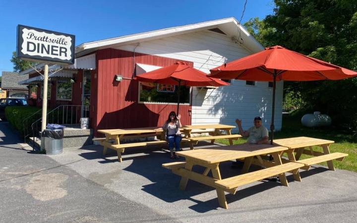 Prattsville diner outside dining