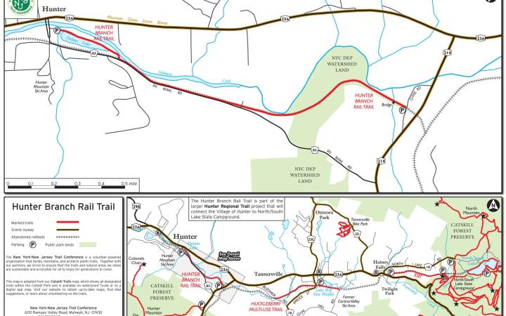 hunter regional trails map