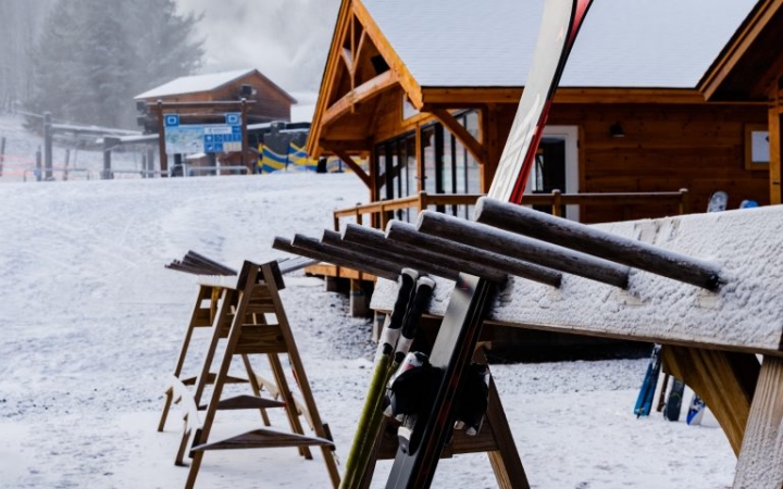 Resort in winter