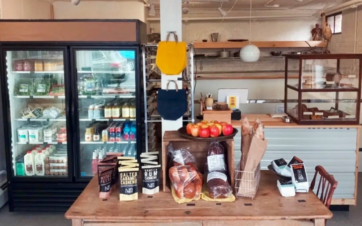 Entrance into store 