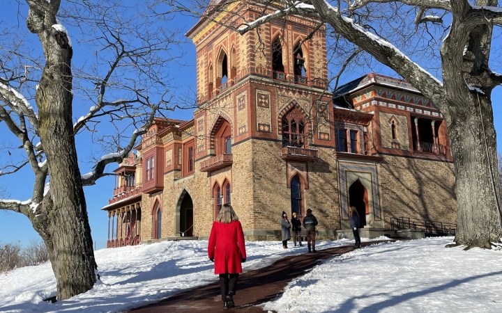 Olana Castle in Winter