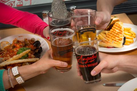 Friends having drinks at Catskills Restaurant